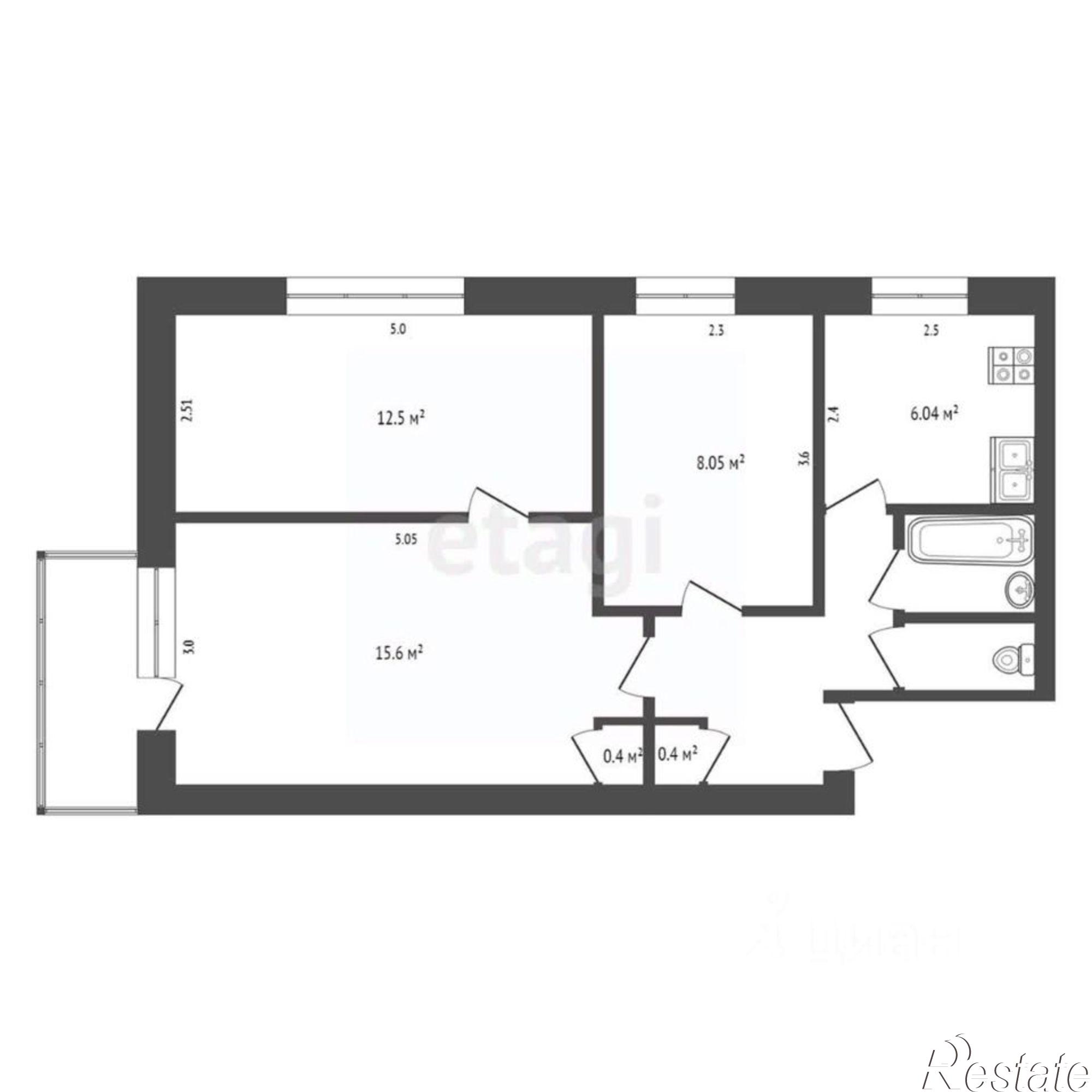 Купить квартиру за 6 000 000 рублей на 2-й микрорайон, 9