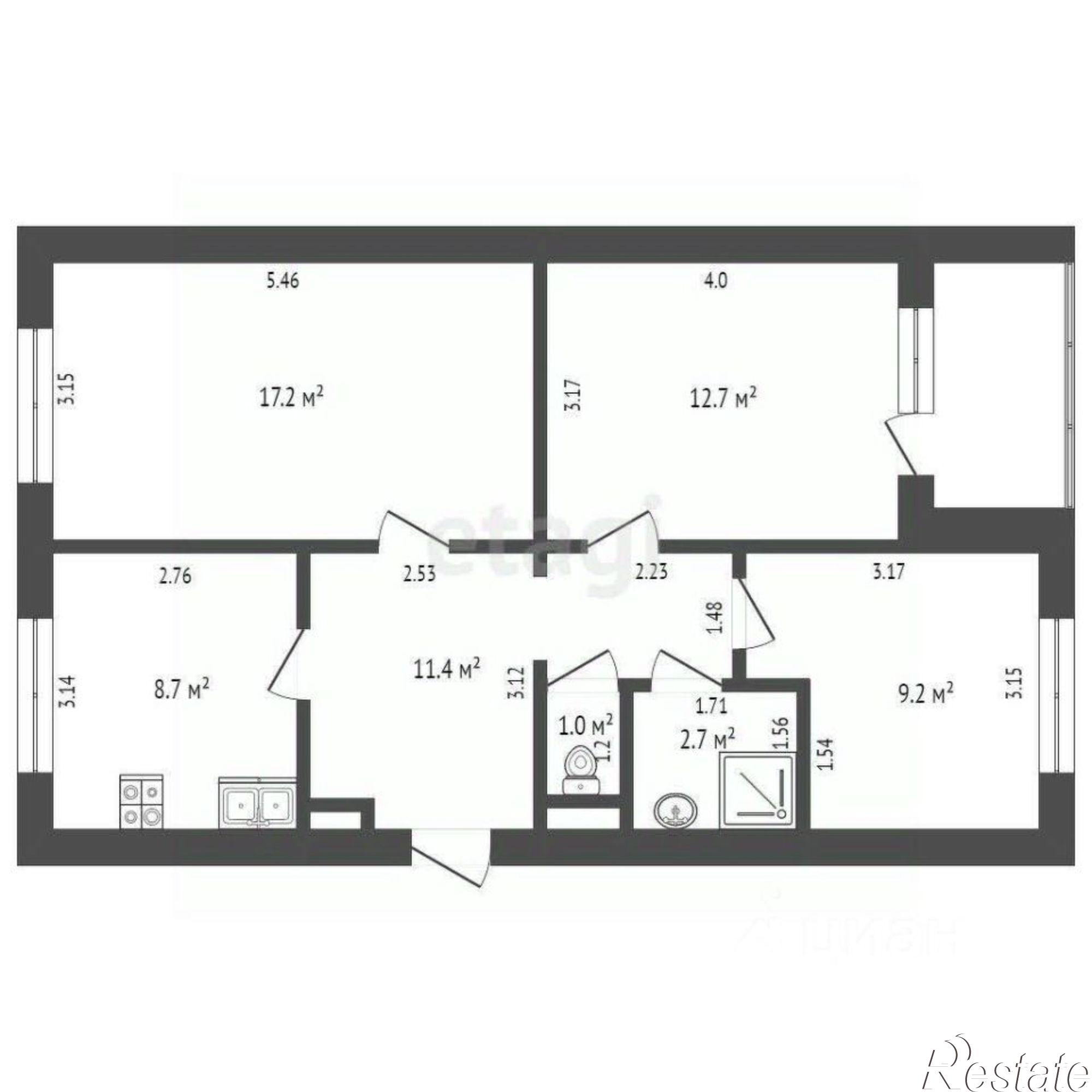 Купить квартиру за 7 300 000 рублей на улица Гекало, 6