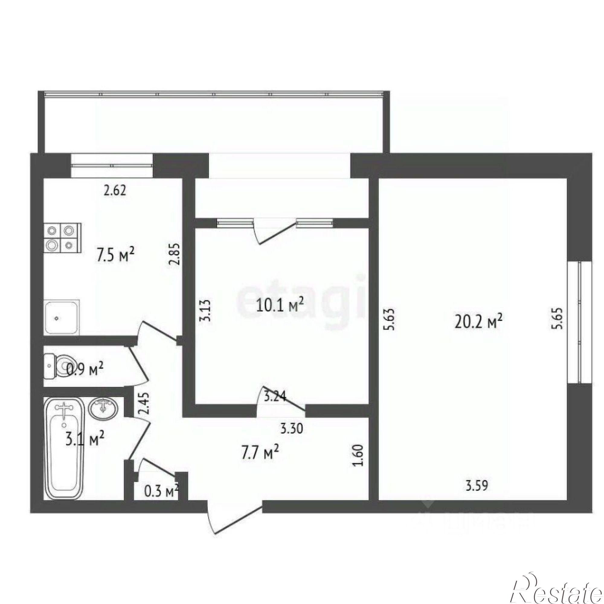 Купить квартиру за 4 400 000 рублей на ул Новая, 9