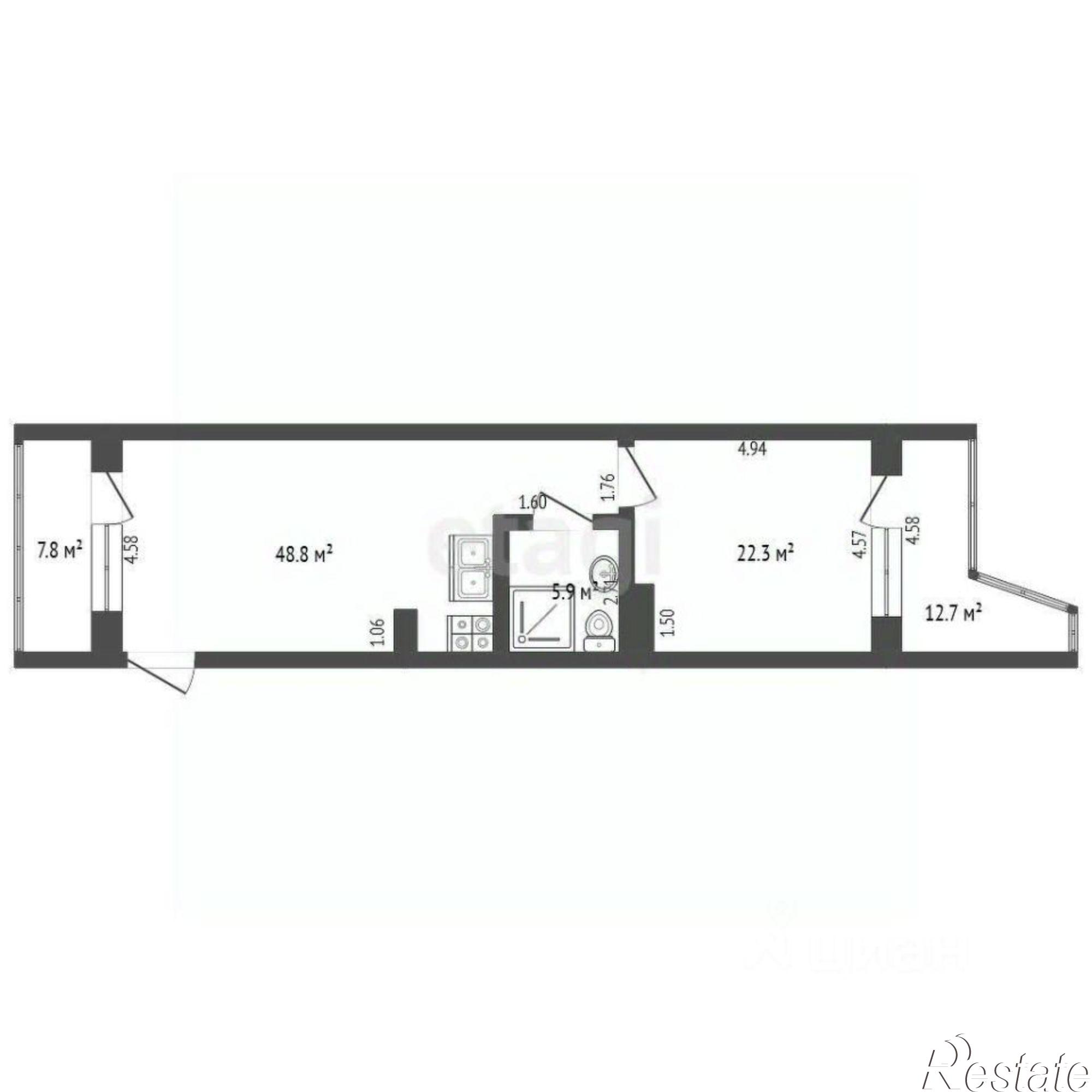 Купить квартиру за 12 360 000 рублей на улица Ленина, 146