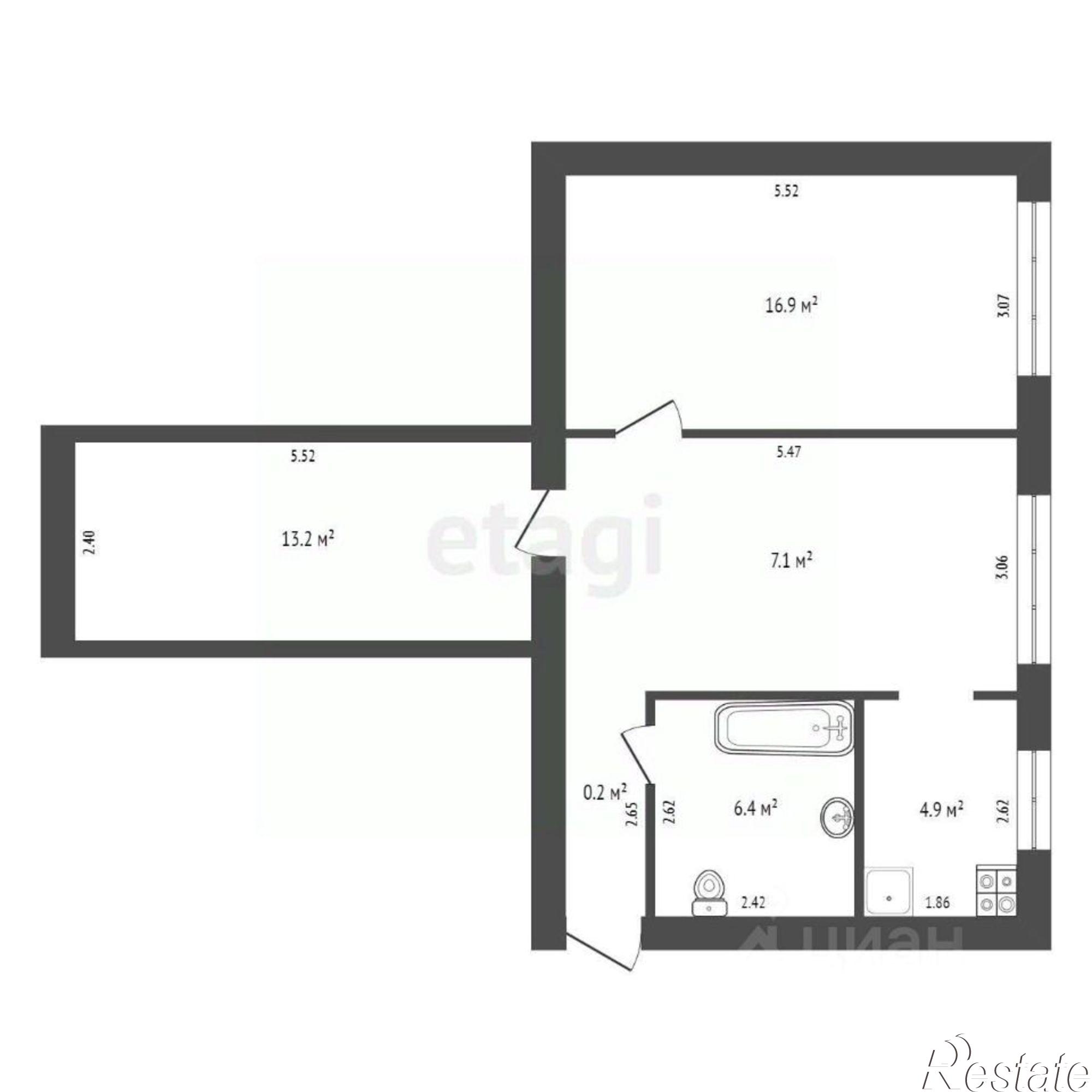 Купить квартиру за 4 800 000 рублей на ул Спортивная, 5