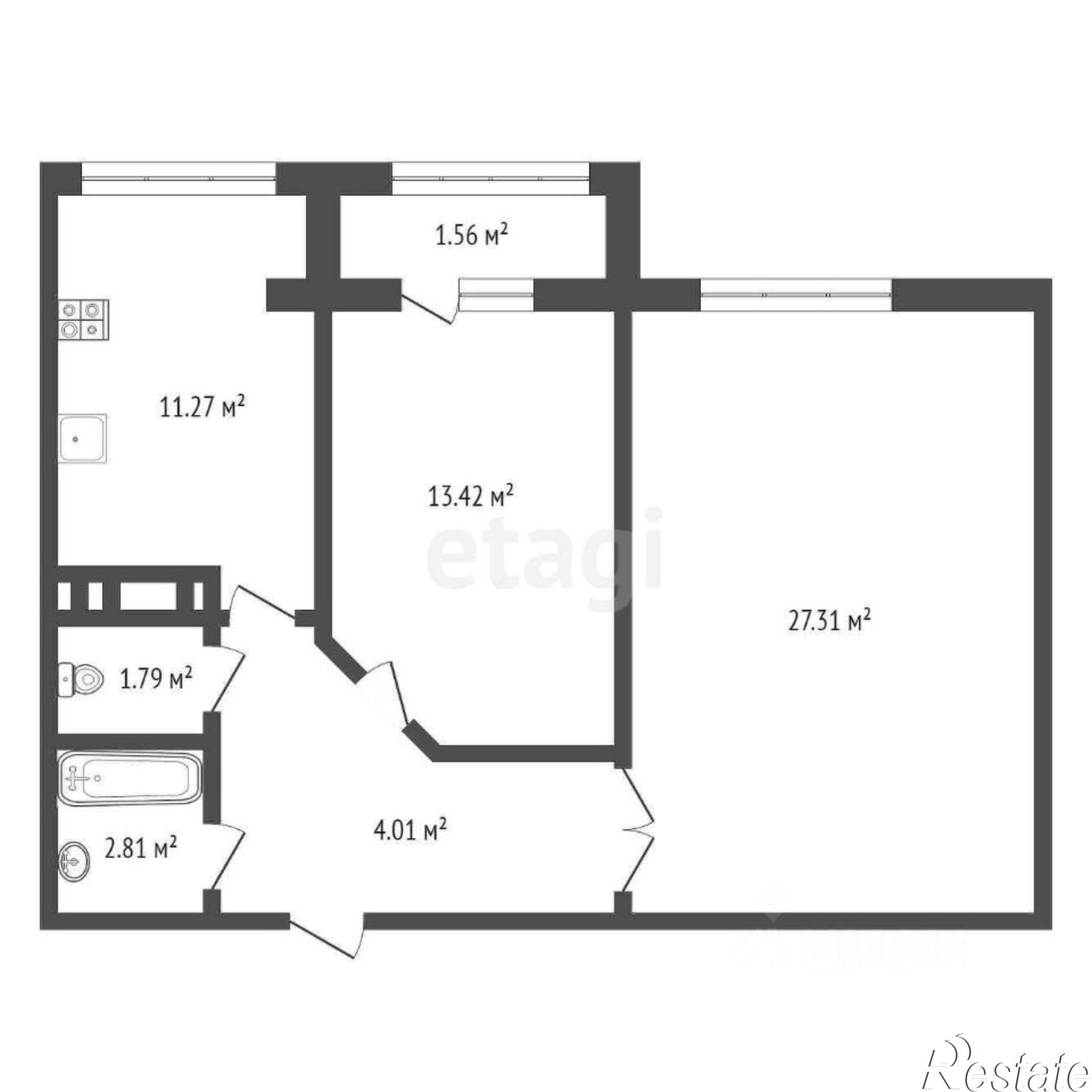 Купить квартиру за 14 700 000 рублей на ул Крымской весны, 2