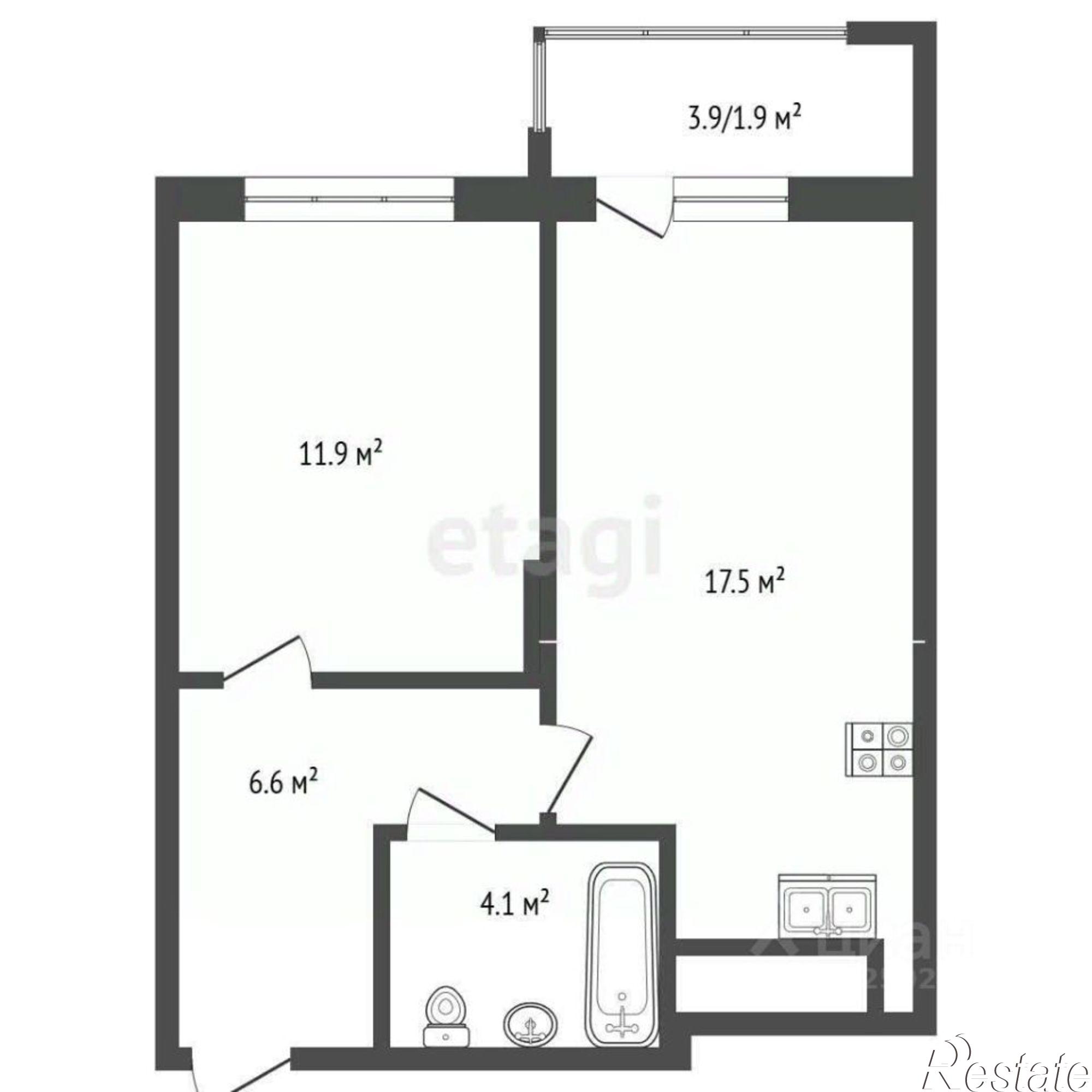 Купить квартиру за 5 435 250 рублей на ул Октябрьская, 44