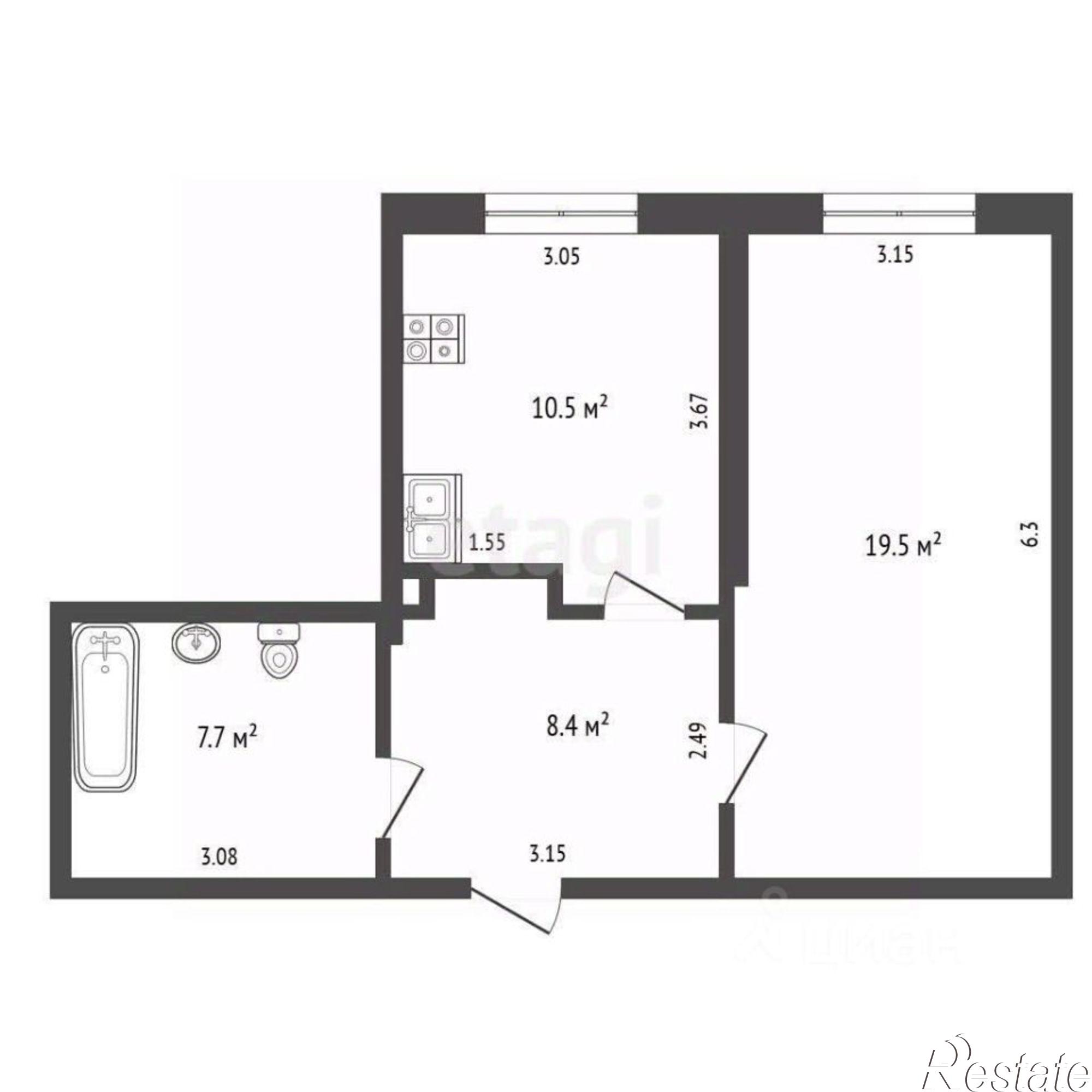 Купить квартиру за 7 900 000 рублей на ул Крымской весны, 2
