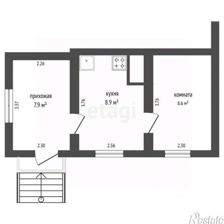 1-комн квартира ул Революции, 14а,  д. 14а