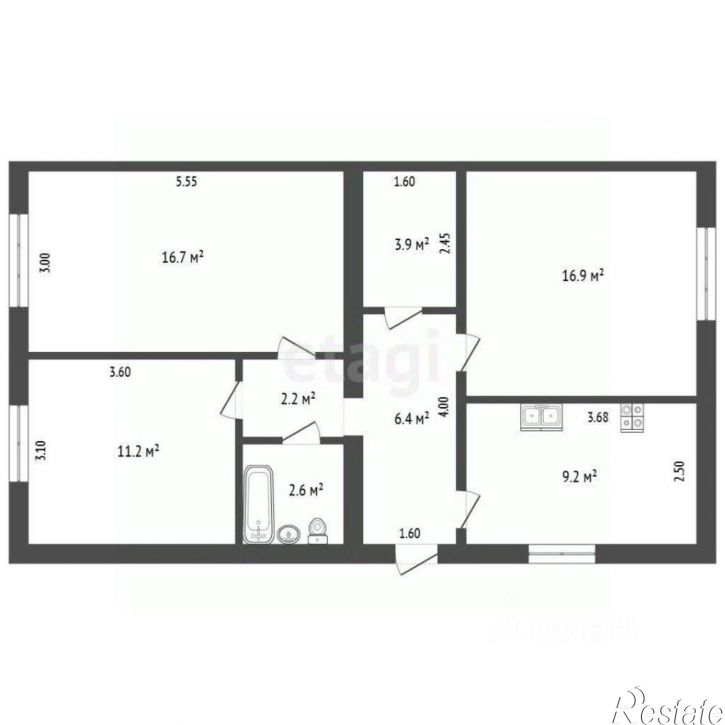 3-комн квартира ул 50 лет СССР, 15,  д. 15