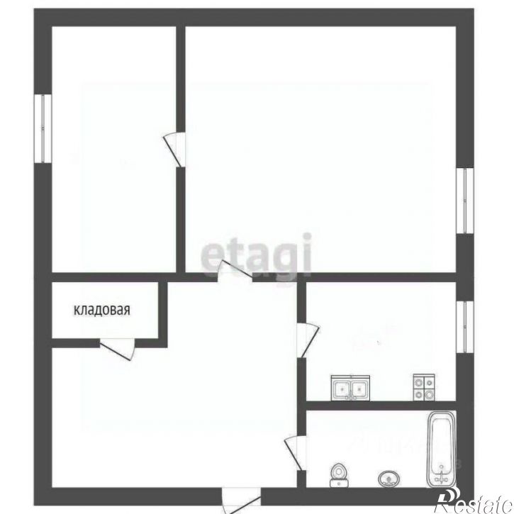 2-комн квартира мкр им Генерала Корявко, 23,  д. 23