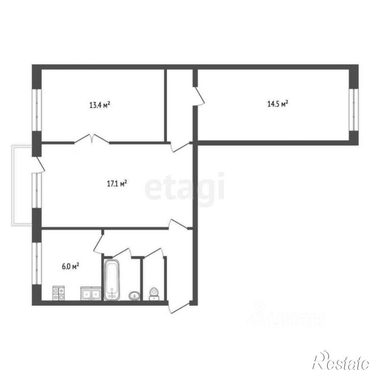 3-комн квартира ул Таврическая, 11,  д. 11