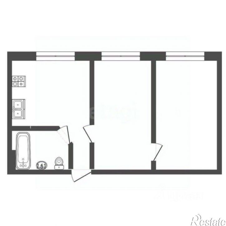 2-комн квартира ул Чапаева, 9,  д. 9