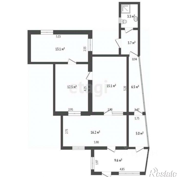 2-комн квартира ул Македонского, 6А,  д. 6А