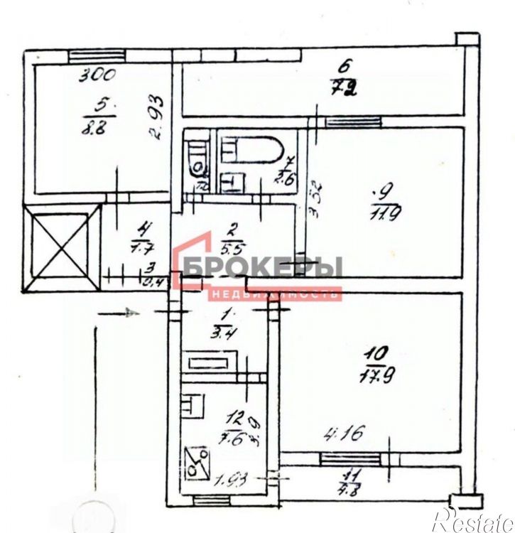 3-комн квартира проспект Генерала Острякова, 238,  д. 238