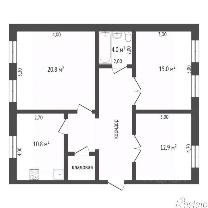 3-комн квартира проспект Октябрьской Революции, 20,  д. 20