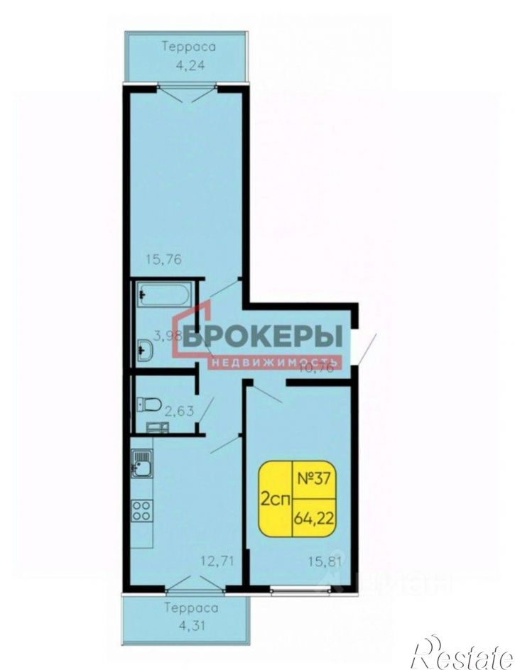 2-комн квартира ул Мира, 27,  д. 27