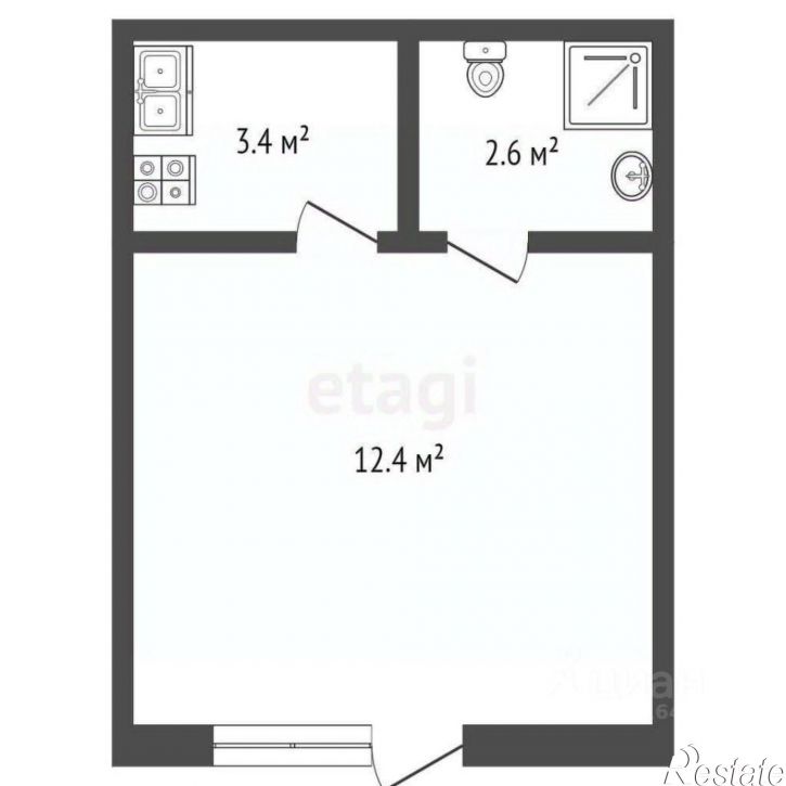 1-комн квартира улица Ленина, 146,  д. 146