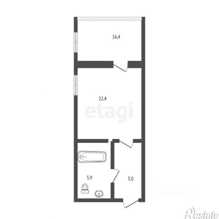 1-комн квартира Верхнепродольная улица, 28,  д. 28