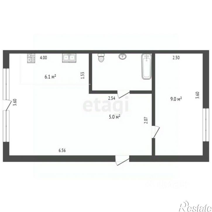 2-комн квартира Сакский район