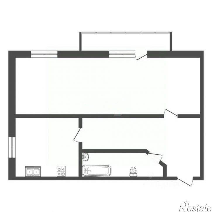 1-комн квартира проспект Героев Десантников, 2,  д. 2