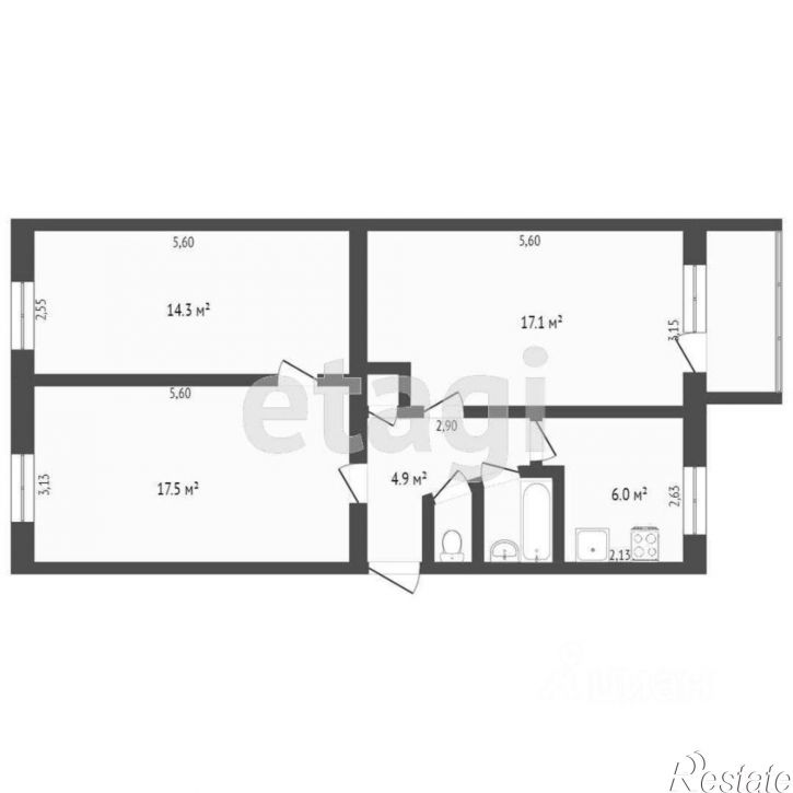 3-комн квартира улица Иванищева, 22,  д. 22