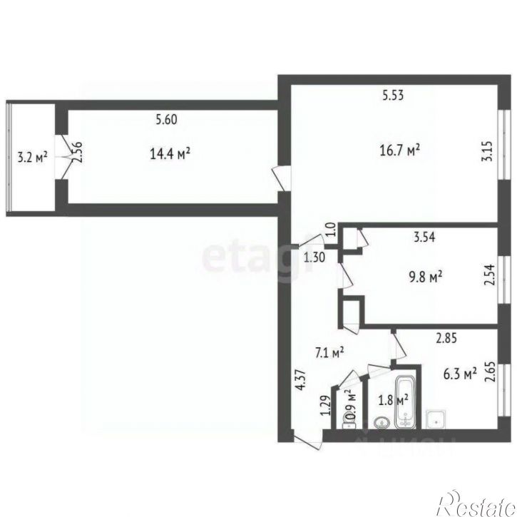 3-комн квартира ул Севастопольская, 17,  д. 17