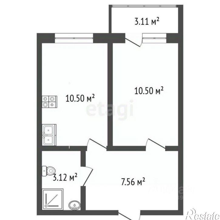 1-комн квартира ул Мира, 27,  д. 27