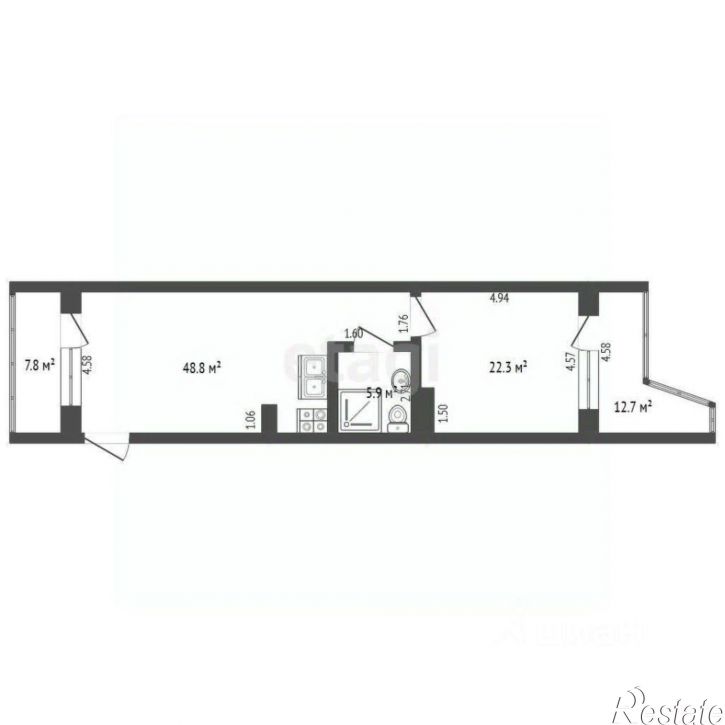 2-комн квартира улица Ленина, 146,  д. 146