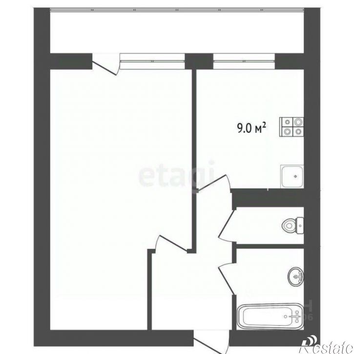 1-комн квартира пл Центральная им М.П.Ушакова, 4,  д. 4