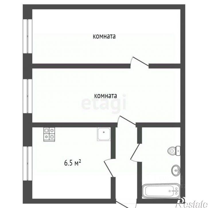 2-комн квартира ул 40 лет Победы, 7,  д. 7