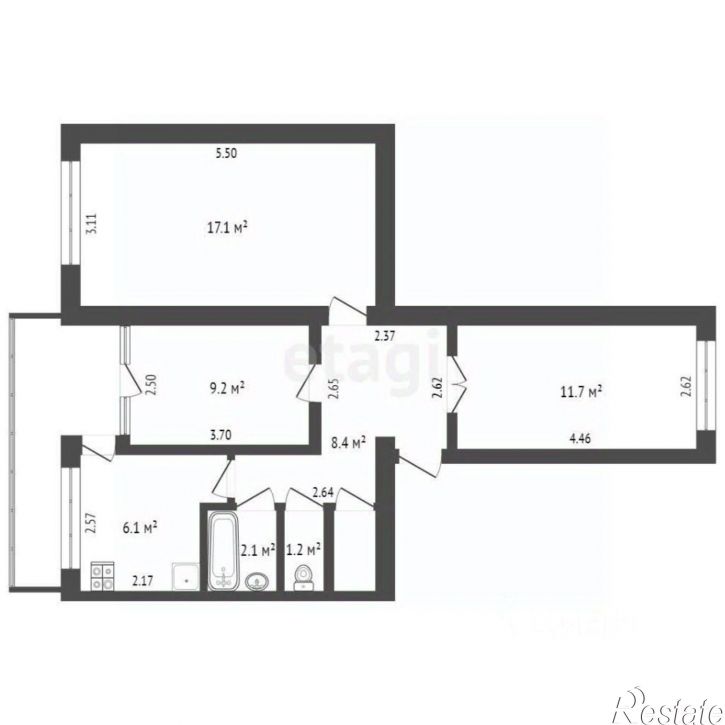 3-комн квартира улица Мичурина, 88,  д. 88