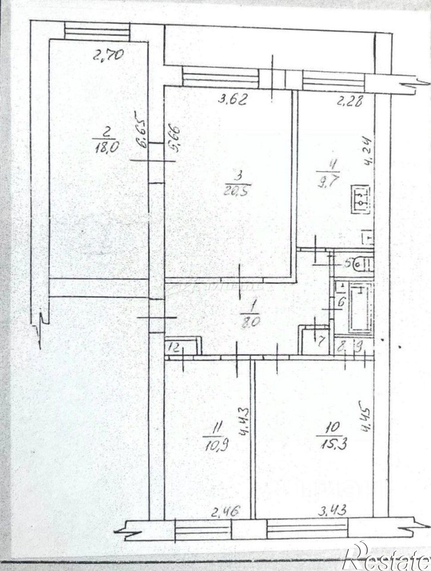 Купить квартиру за 4 490 000 рублей на улица Гагарина, 3