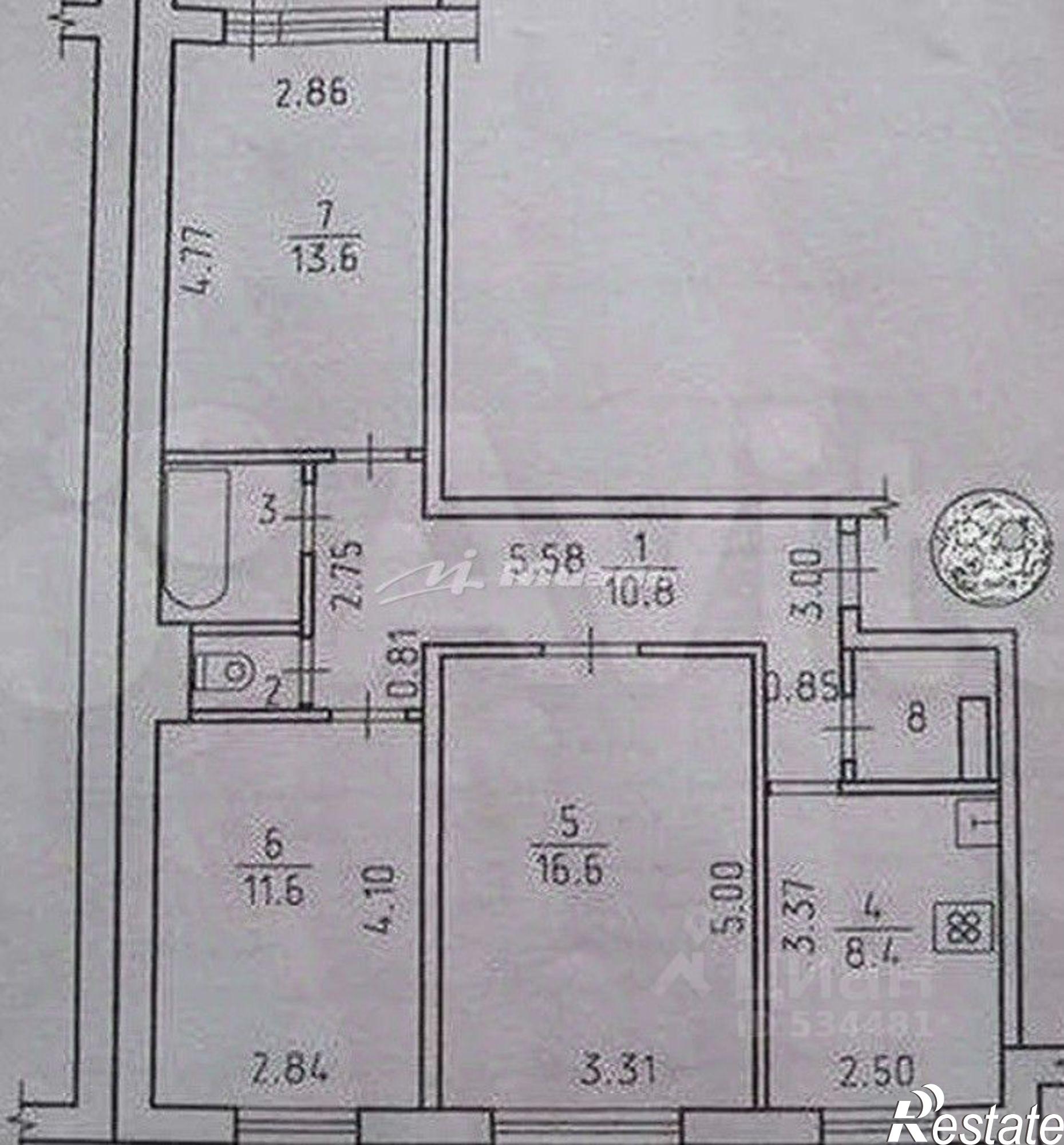 Купить квартиру за 8 400 000 рублей на Строительная улица, 21