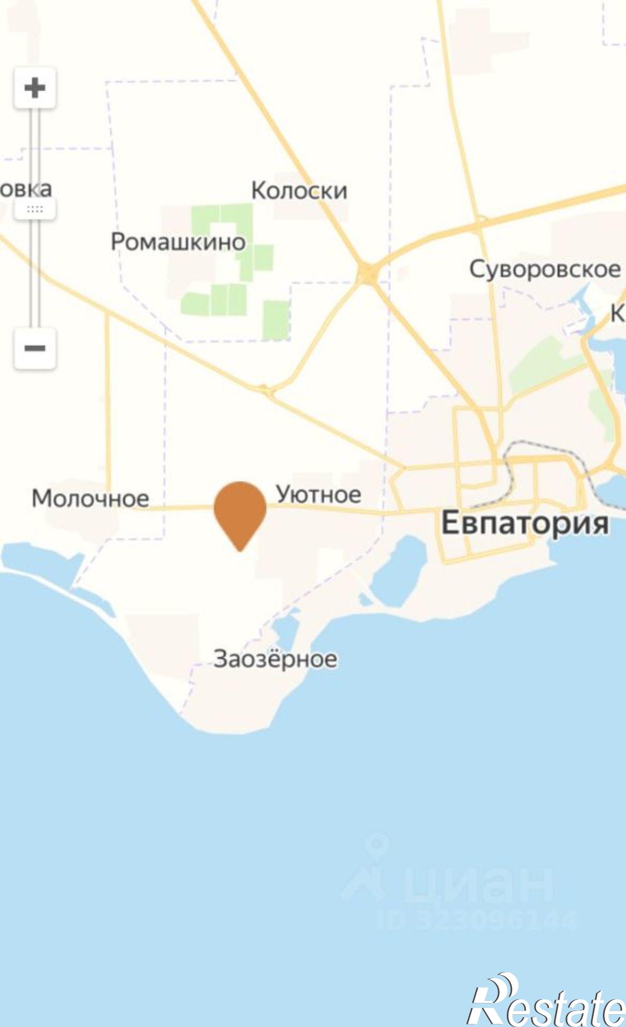 Купить землю, земельный участок за 2 250 000 рублей на Сакский район, село Уютное