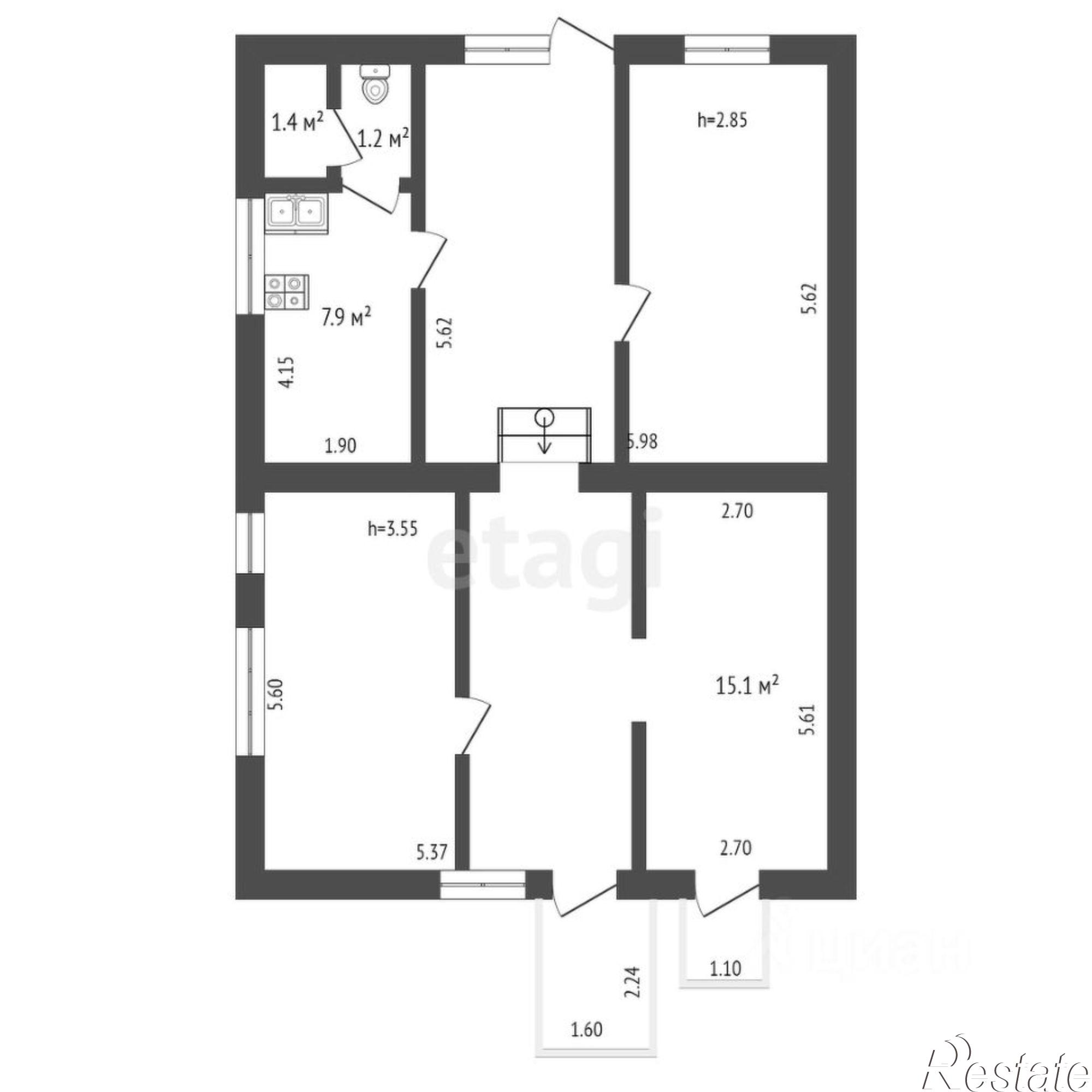 Купить квартиру за 14 000 000 рублей на Алупкинское шоссе, 32