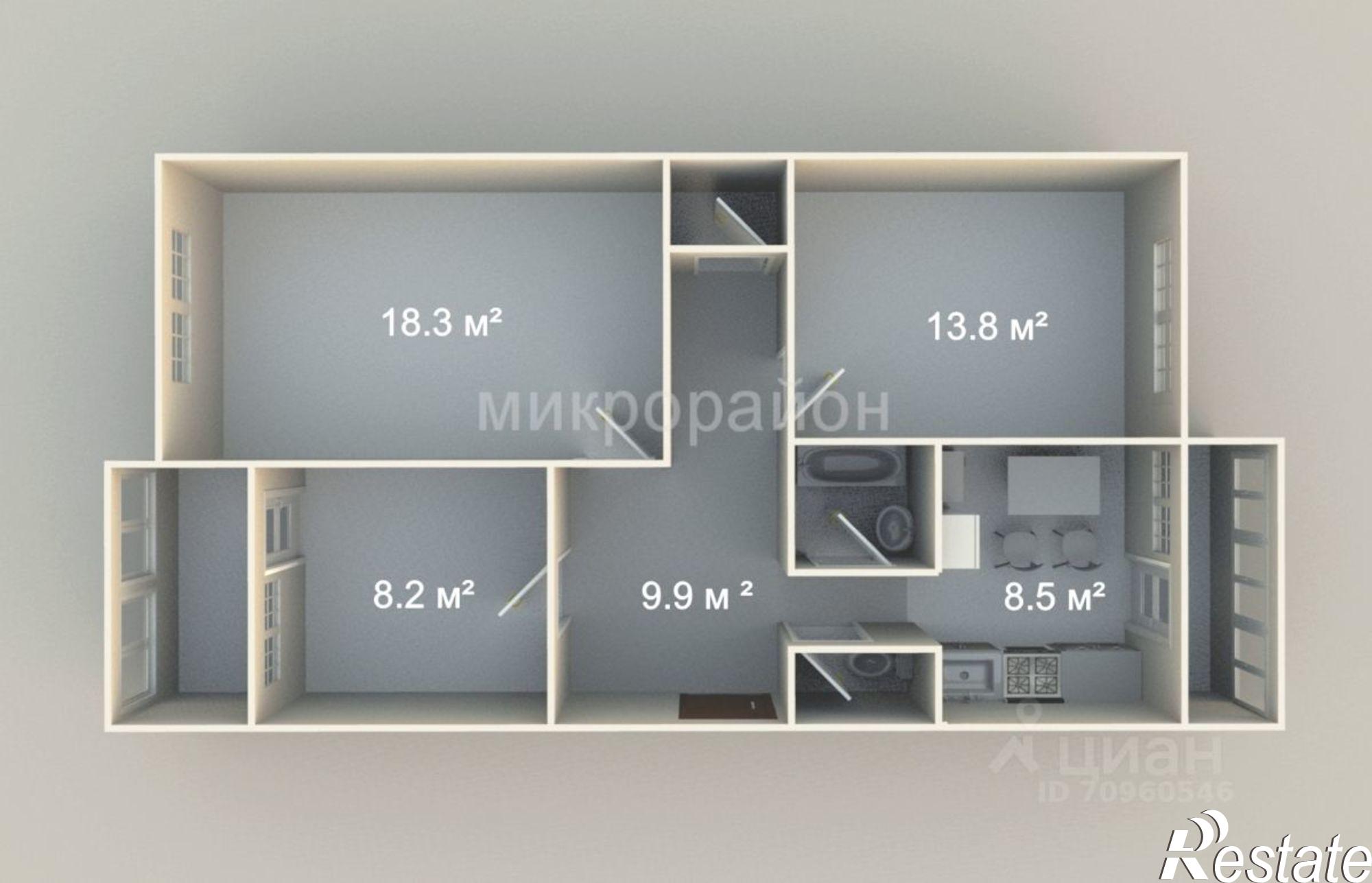 Купить квартиру за 5 100 000 рублей на ул Проезжая, 164