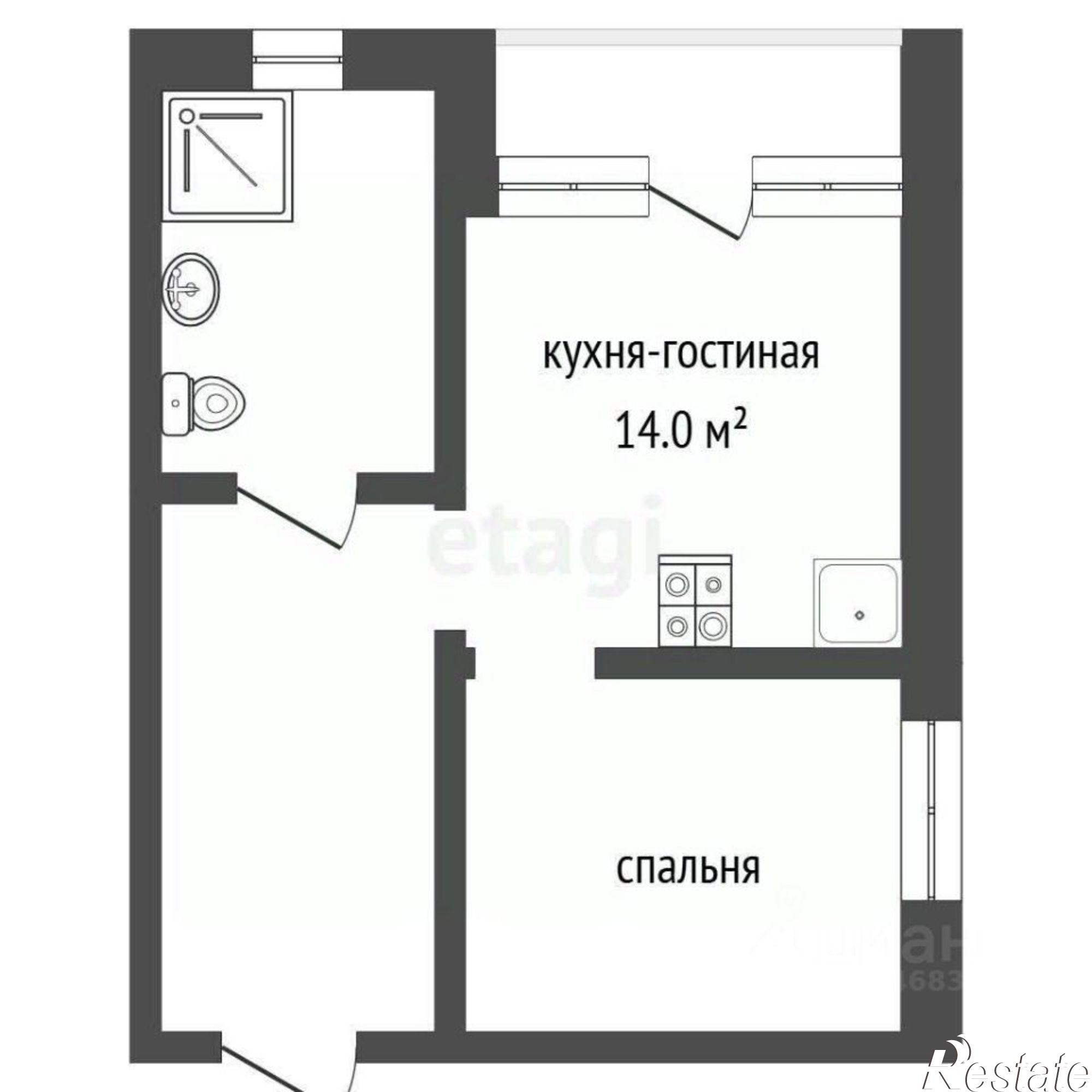 Купить квартиру за 8 500 000 рублей на улица Батурина, 16