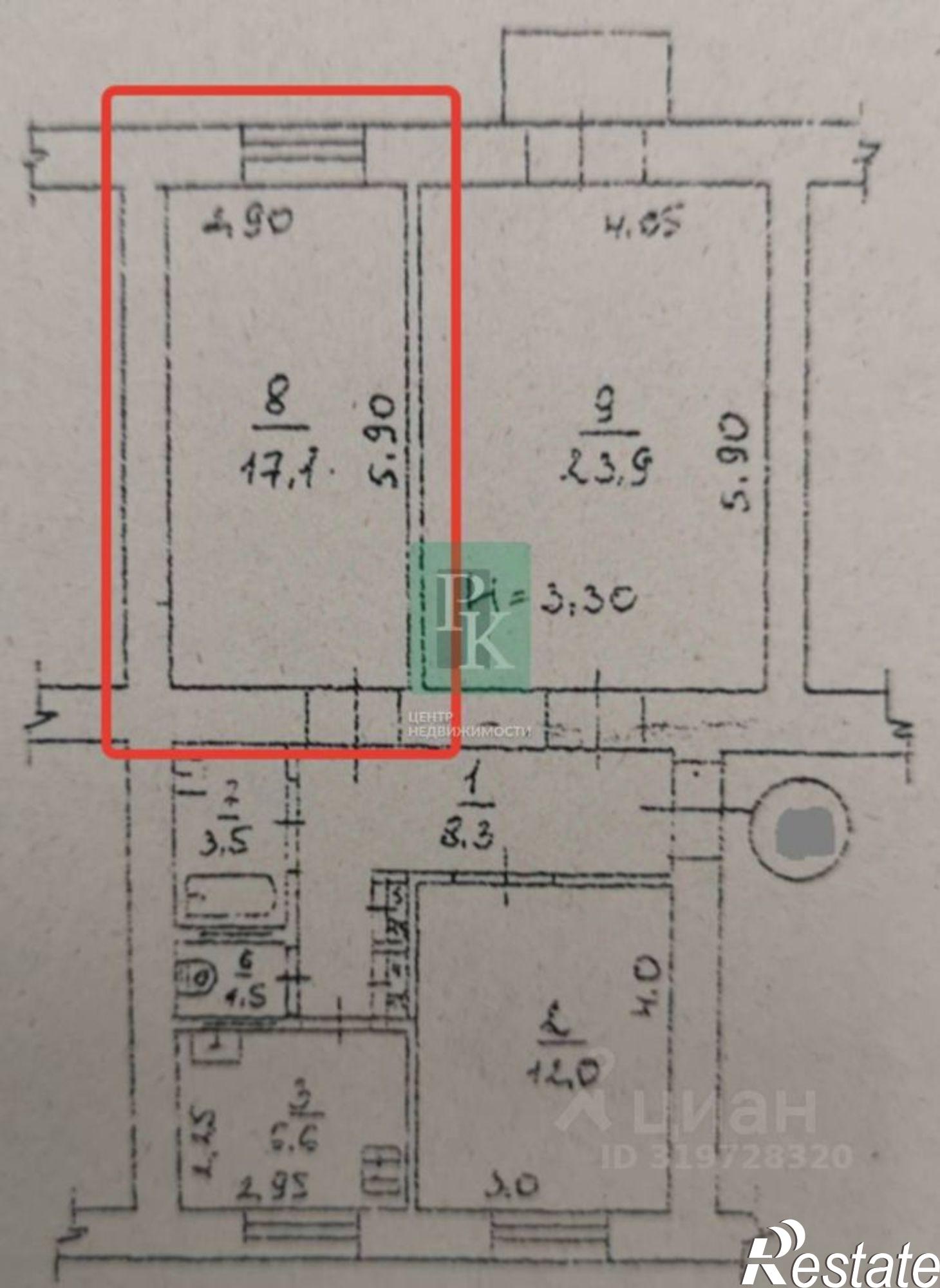 Купить комнату за 3 000 000 рублей на Большая Морская улица, 38