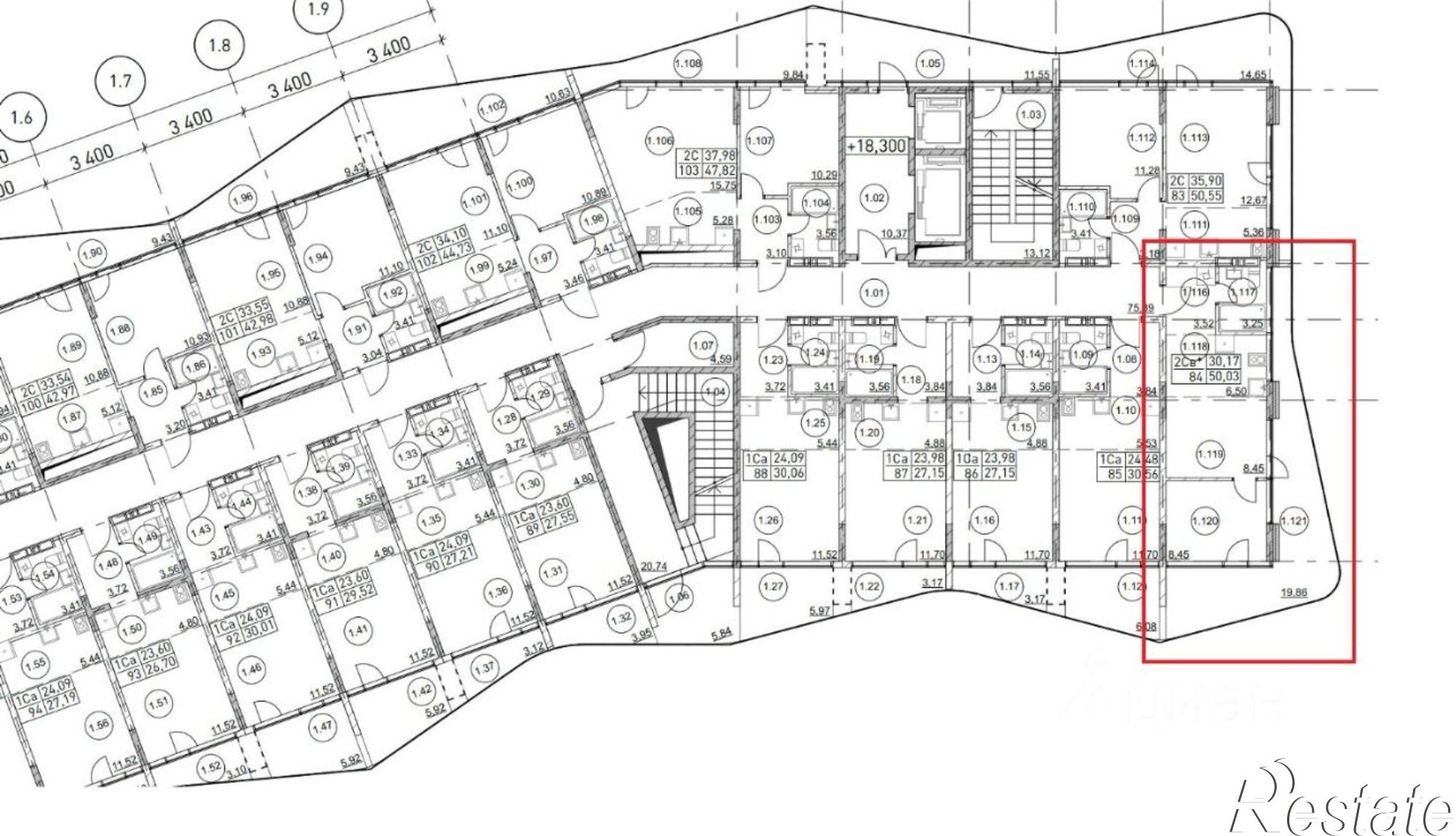 Купить квартиру за 19 900 000 рублей на Каламитская улица, 22