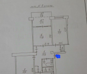 3-комн, 63кв м, этаж 2/5 Сакский район, село Уютное