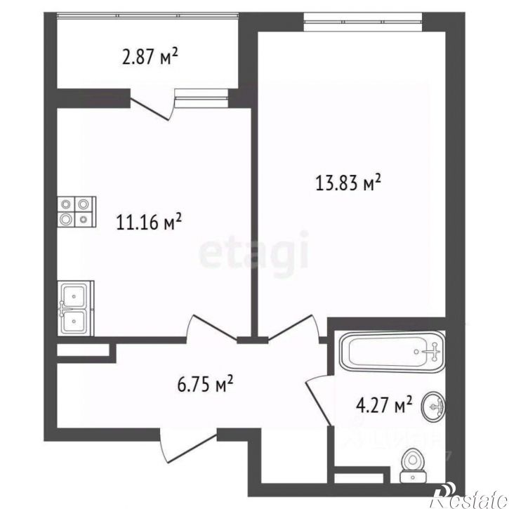 1-комн квартира Симферопольский район