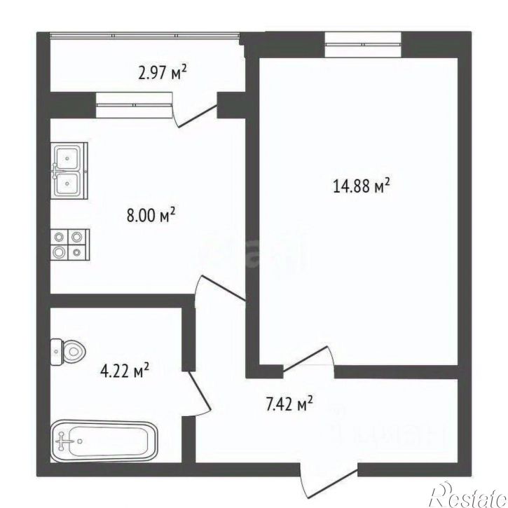 1-комн квартира Симферопольский район