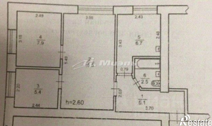 3-комн квартира Санаторная улица, 26,  д. 26