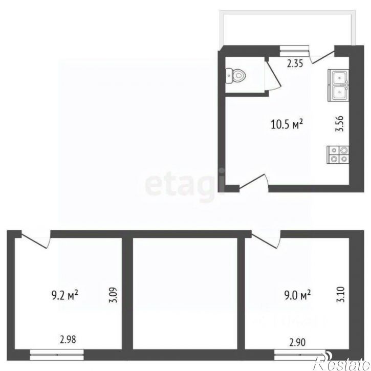 2-комн квартира Севастопольское шоссе, 9,  д. 9