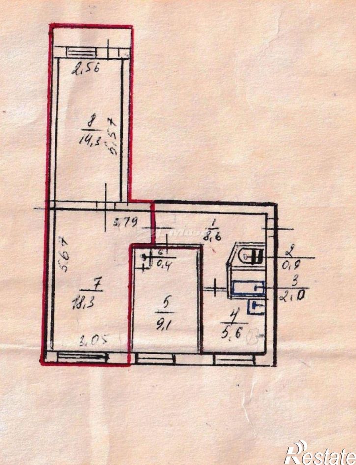 3-комн квартира ул Московская, 122,  д. 122