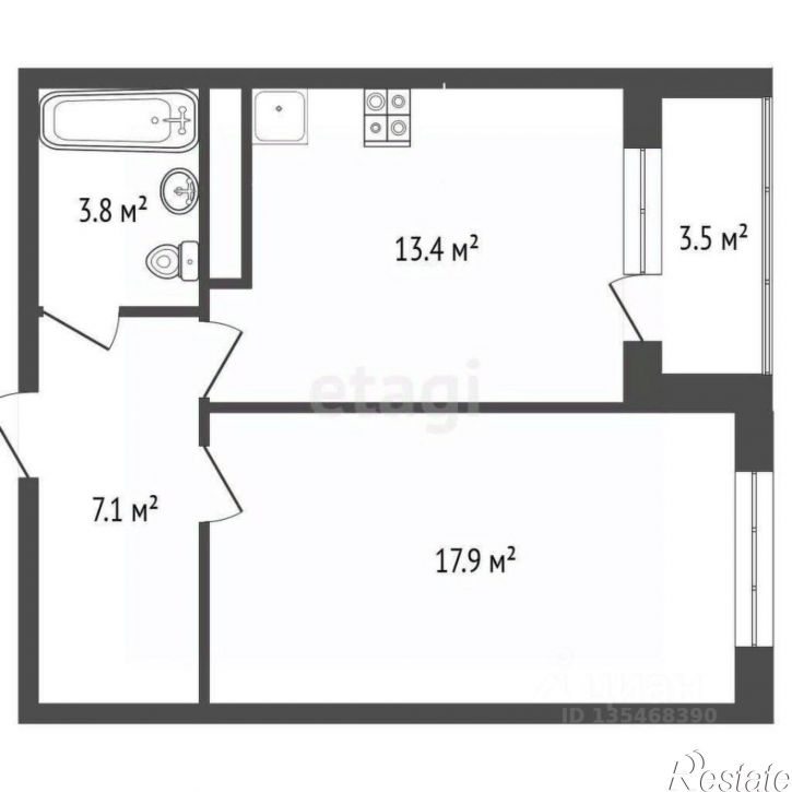 1-комн квартира улица Авроры, 77 к1,  д. 77 к1