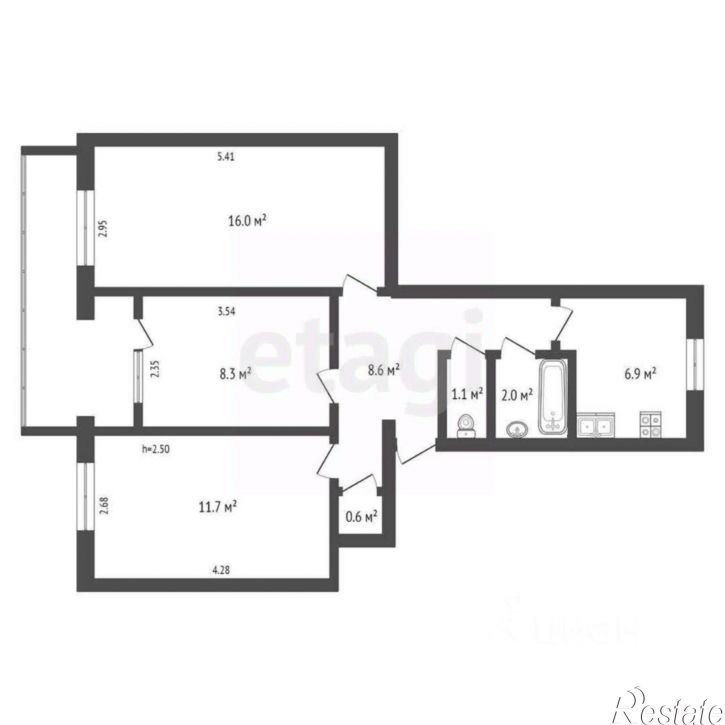 3-комн квартира мкр 10, 7,  д. 7