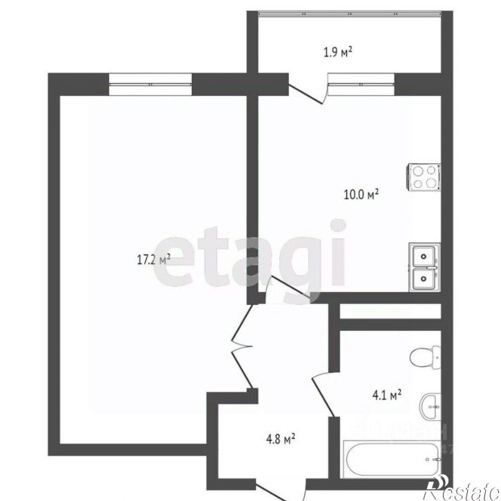 1-комн квартира ул Крымской весны, 2,  д. 2