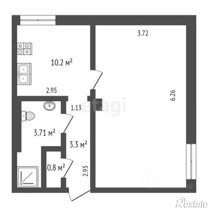 1-комн квартира городской округ Ялта