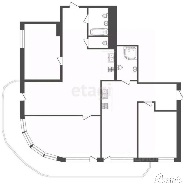 3-комн квартира улица Авроры, 44,  д. 44