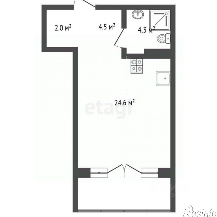 1-комн квартира Севастопольское шоссе, 37,  д. 37