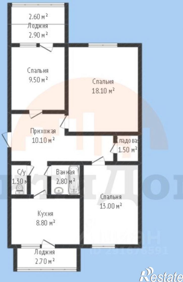 3-комн квартира ул Героев, 9,  д. 9