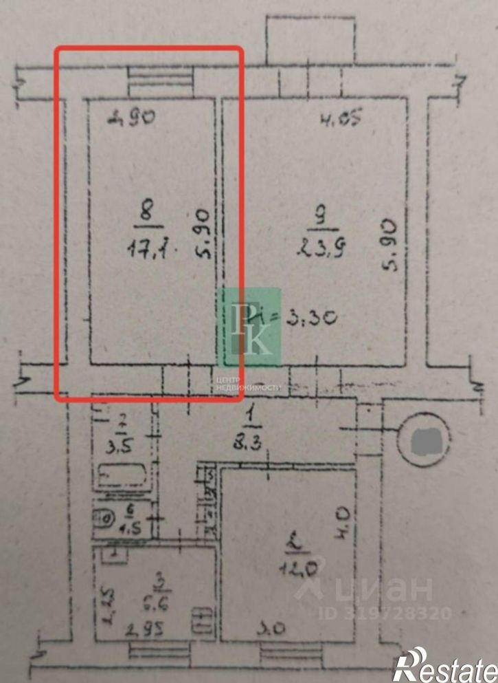 Комната Большая Морская улица, 38,  д. 38
